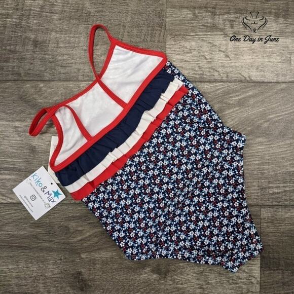 Kiko & Max Ruffle one Piece Swimsuit Size 3T - Picture 4 of 4